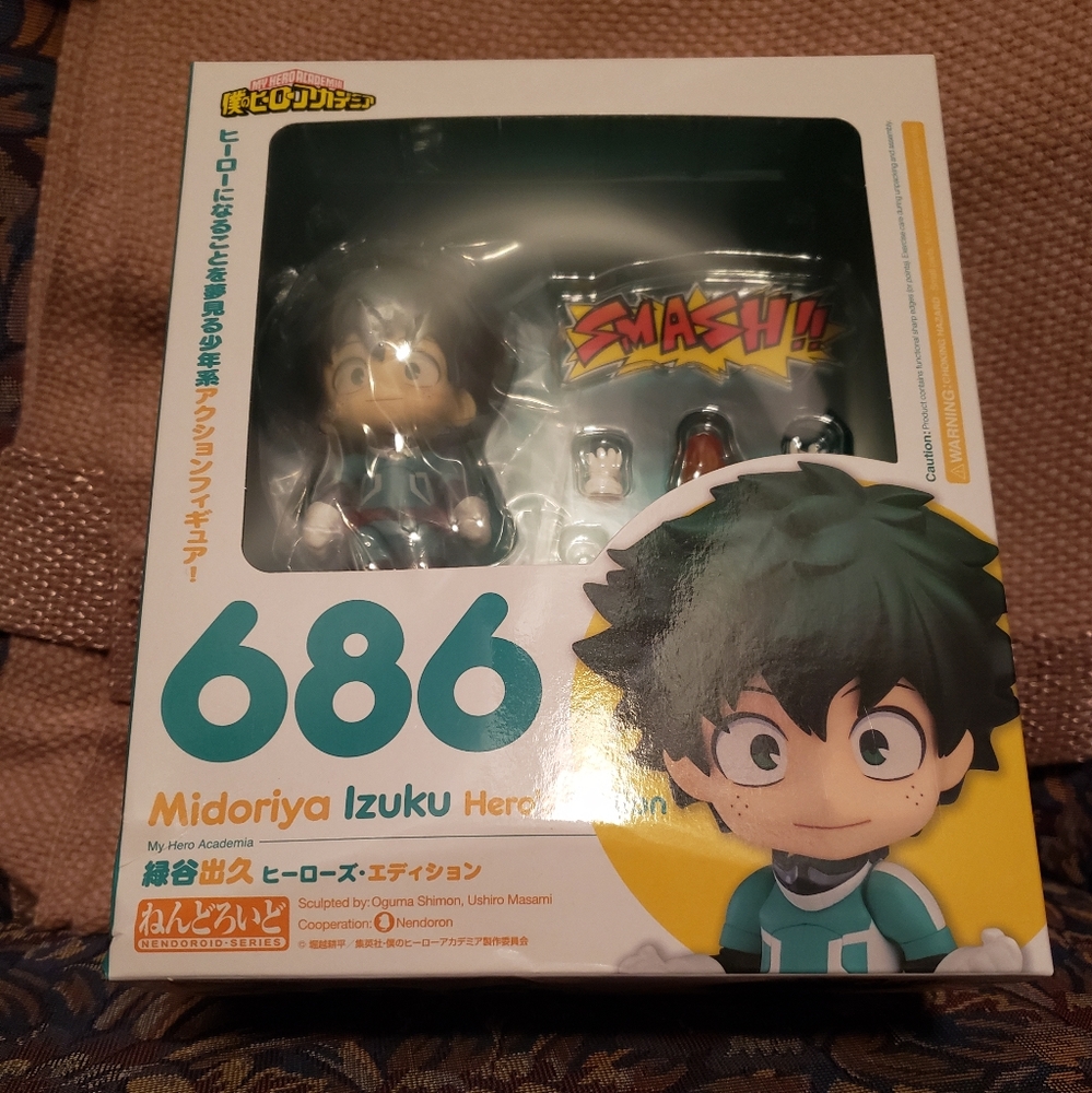 Midoriya Izuku Hero's Edition Nendoroid Figure NWOT My Hero Academia BNHA MHA